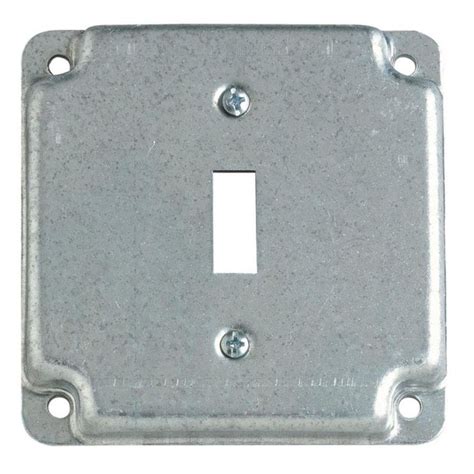 steel city 1-gang square metal electrical box cover|metal boxes for sale.